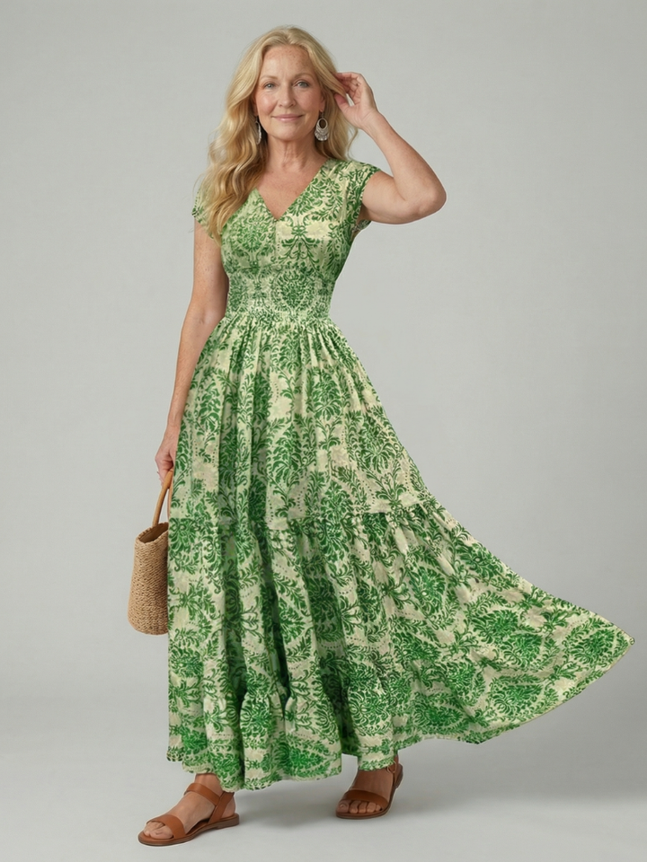 Melior | Vestido Maxi Fluido Impreso