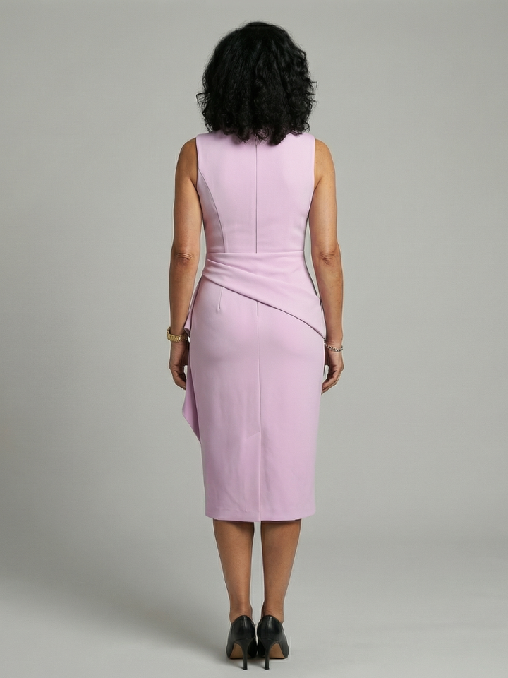 Oriel | Vestido Midi con Caída Asimétrica