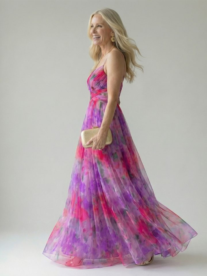 Isel | Vestido Maxi con Envoltura Suave