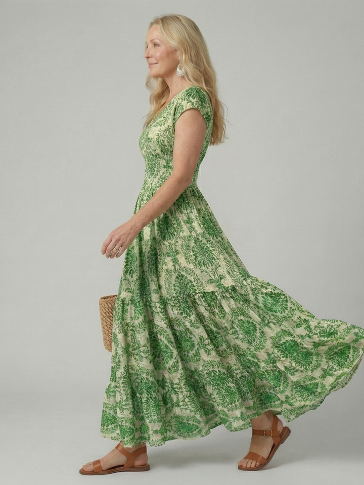 Melior | Vestido Maxi Fluido Impreso