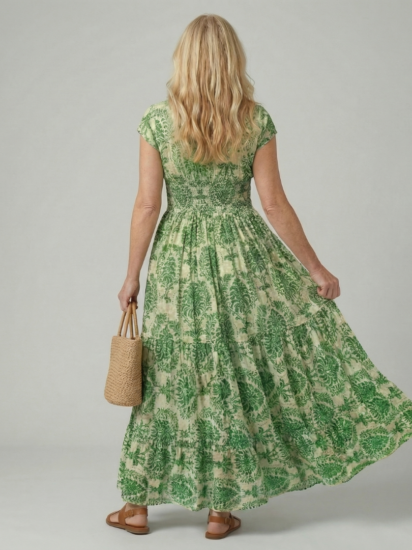 Melior | Vestido Maxi Fluido Impreso
