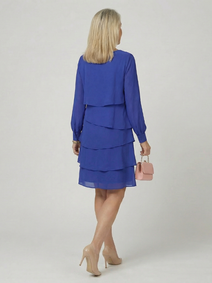 Kirax | Vestido limpio de longitud a la rodilla con capas