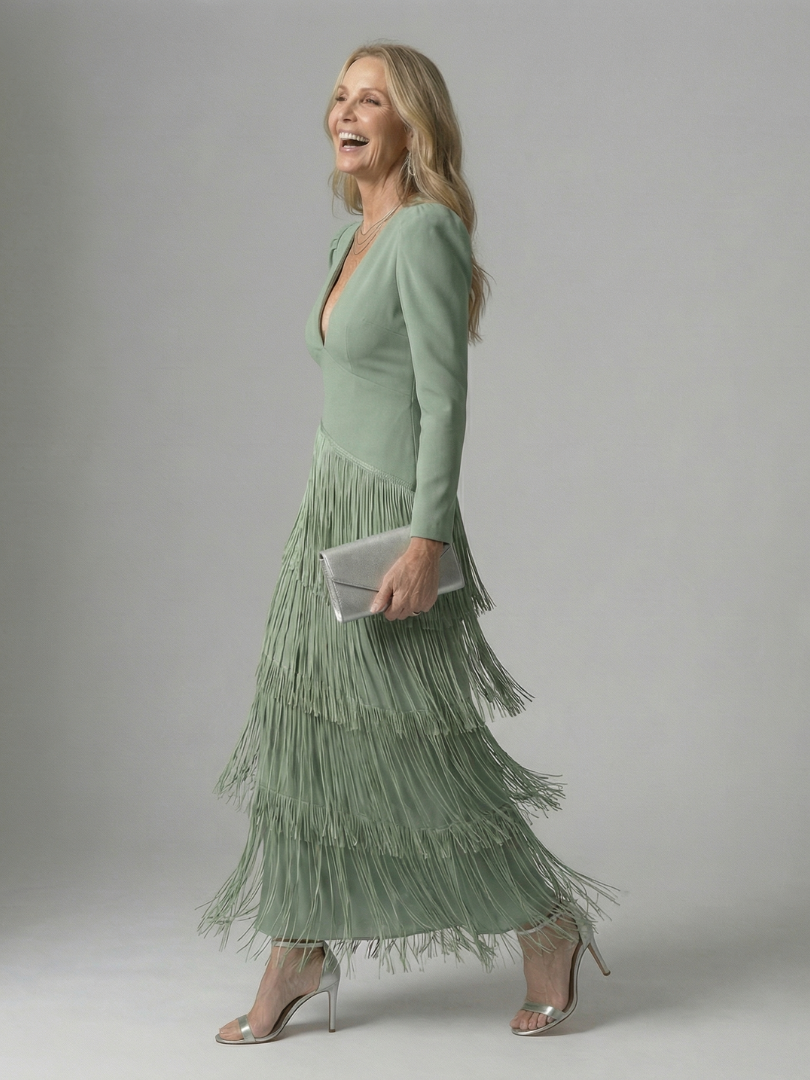 Noren | Vestido Midi con Flecos