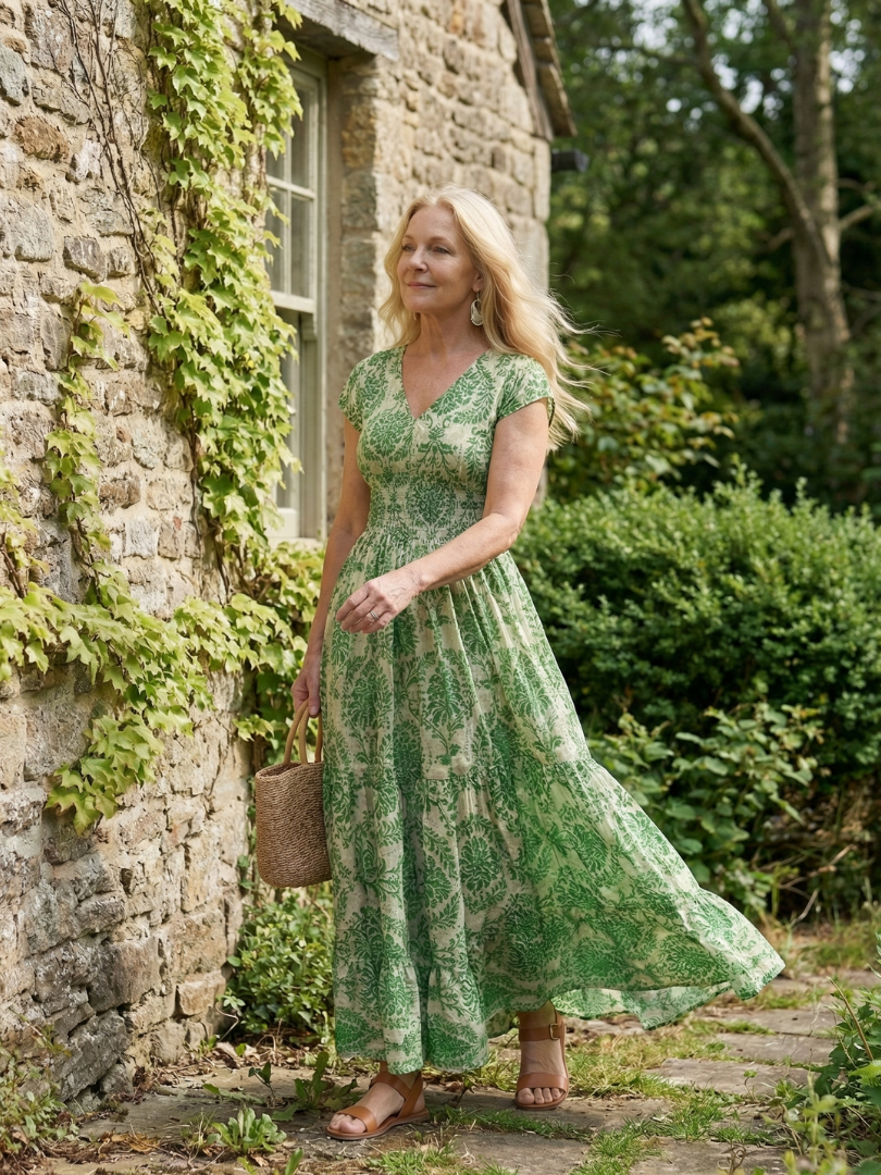 Melior | Vestido Maxi Fluido Impreso