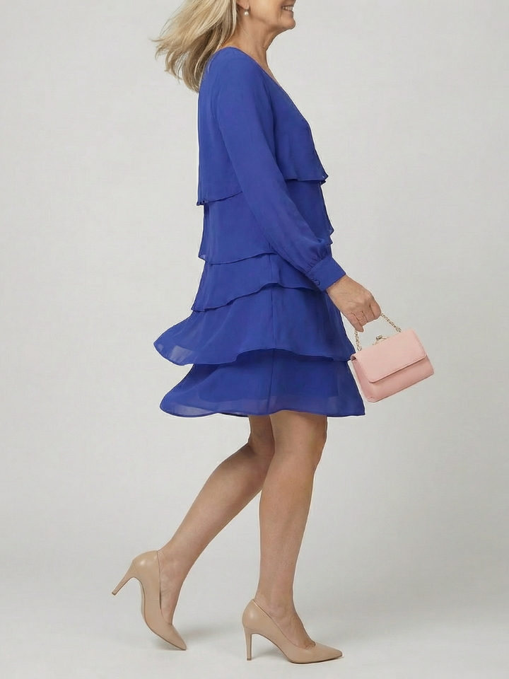 Kirax | Vestido limpio de longitud a la rodilla con capas
