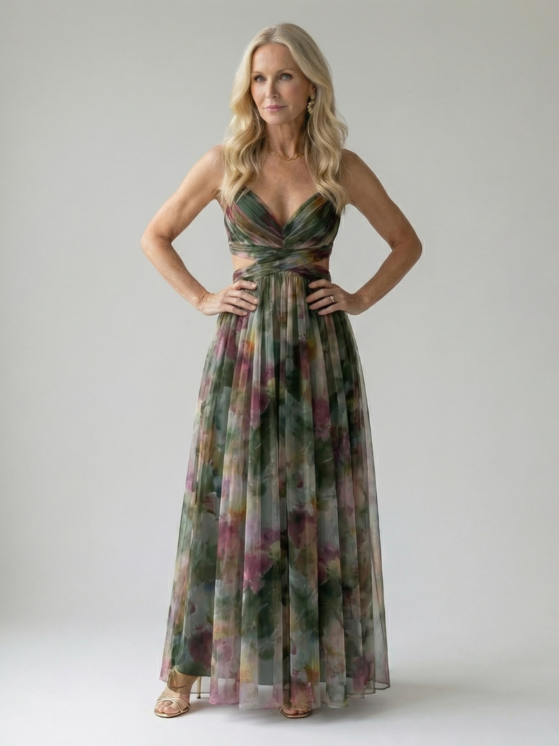 Isel | Vestido Maxi con Envoltura Suave