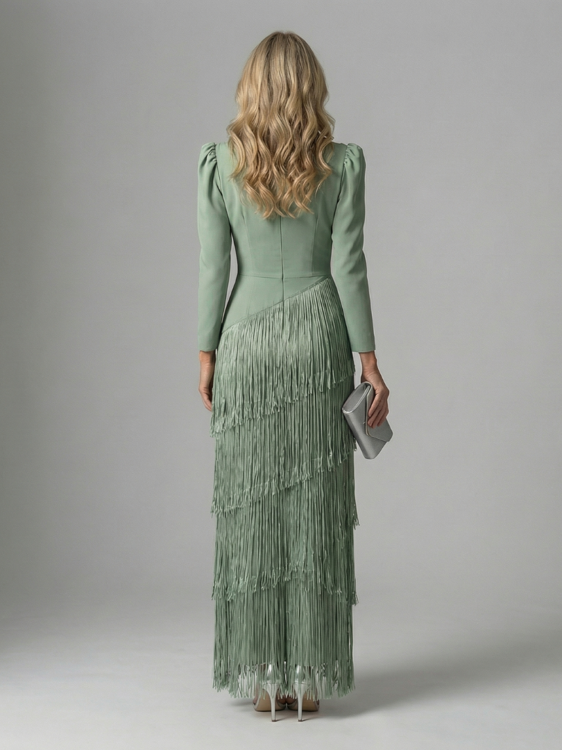 Noren | Vestido Midi con Flecos