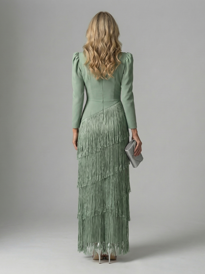 Noren | Vestido Midi con Flecos