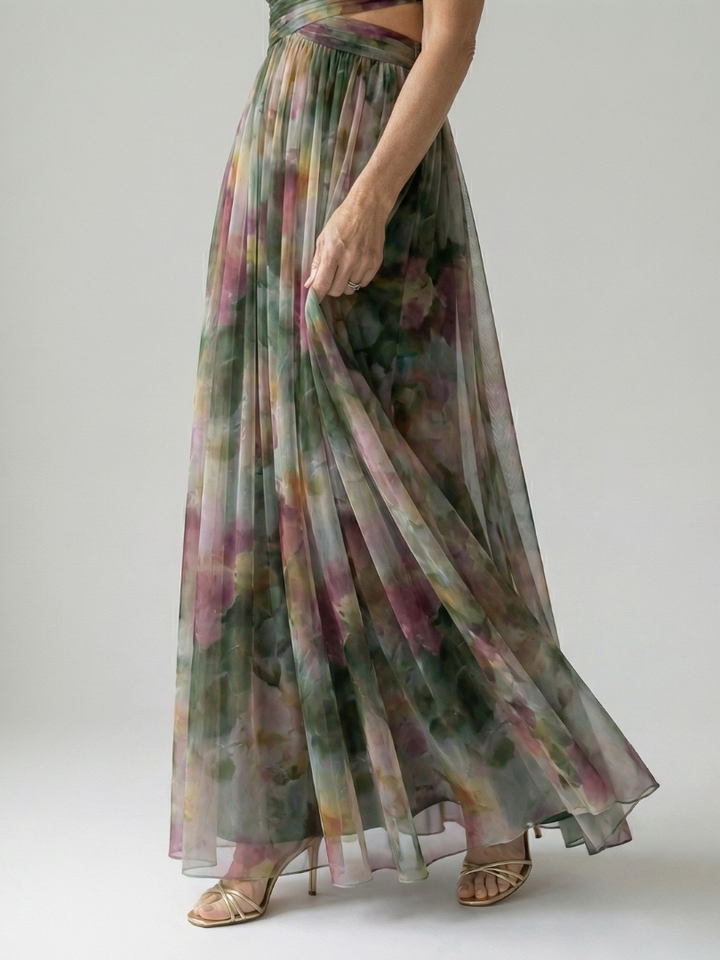 Isel | Vestido Maxi con Envoltura Suave