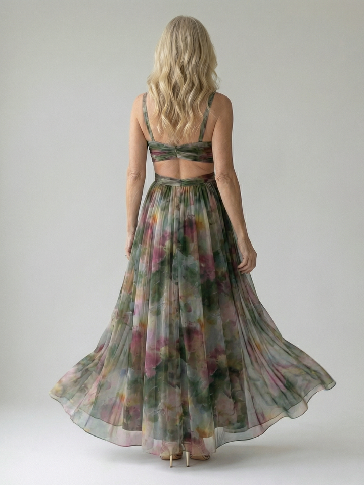 Isel | Vestido Maxi con Envoltura Suave