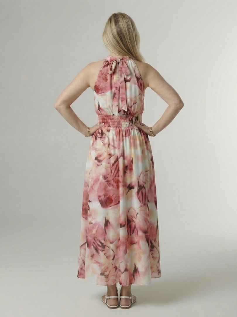 Sylin | Vestido Midi con Cuello Halter