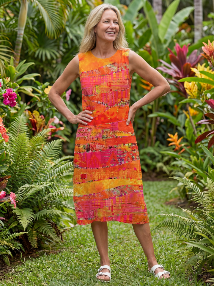 Leilani | Vestido Midi Pintado