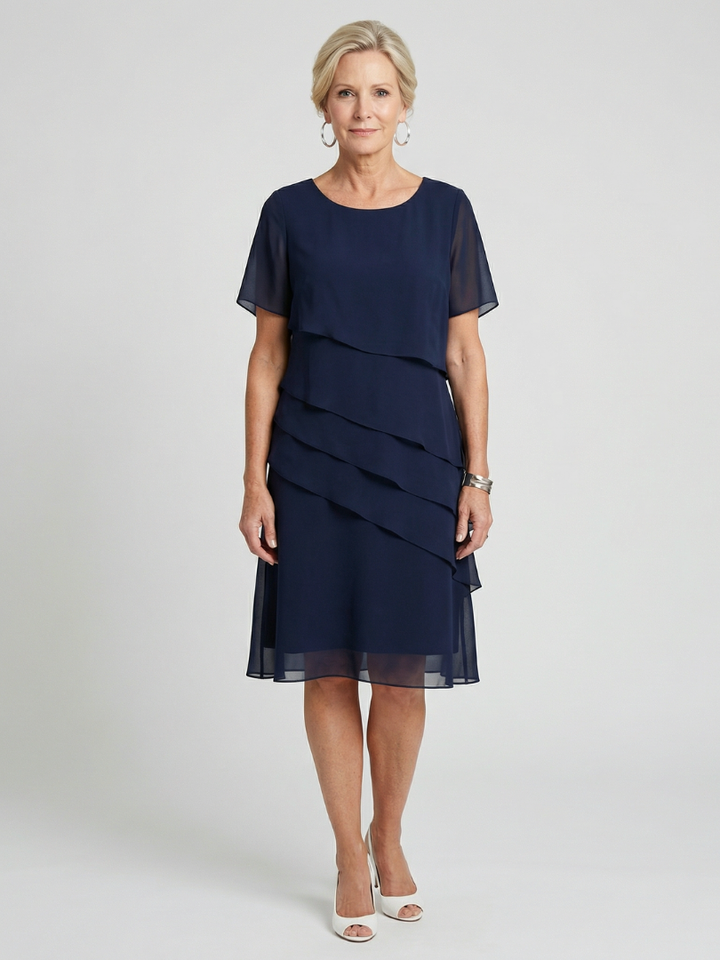 Orson | Vestido de Contorno Suave a la Altura de la Rodilla