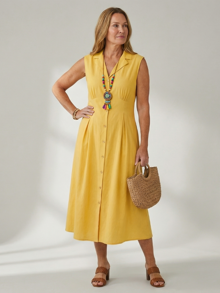 Celyn | Vestido Midi con Botones