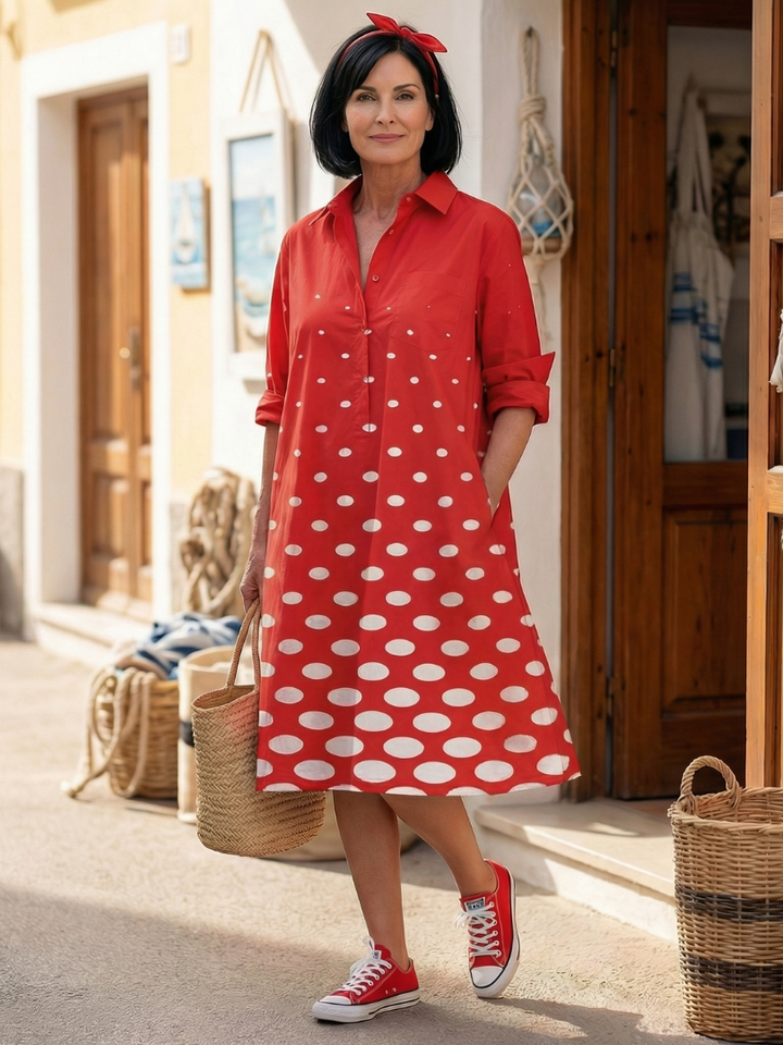 Wrenley | Vestido de Puntos Brillantes