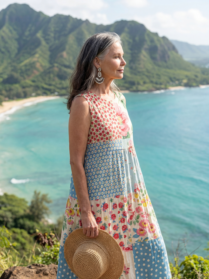 Kira | Vestido Midi Floral Costero