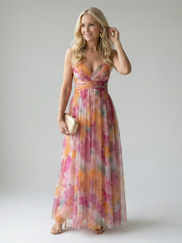 Isel | Vestido Maxi con Envoltura Suave
