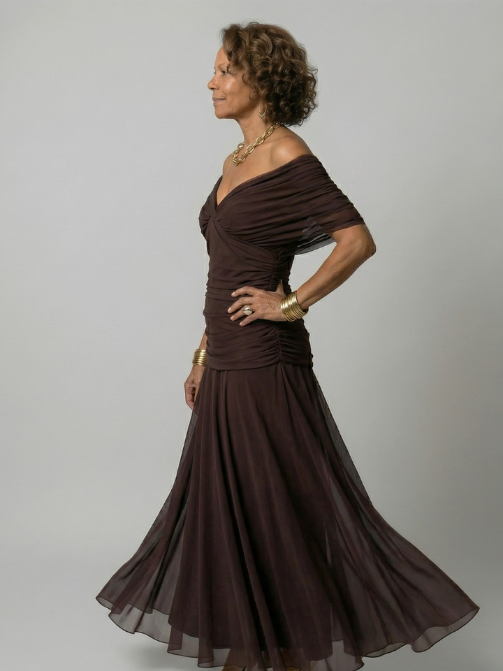 Calen | Vestido Midi Off Shoulder