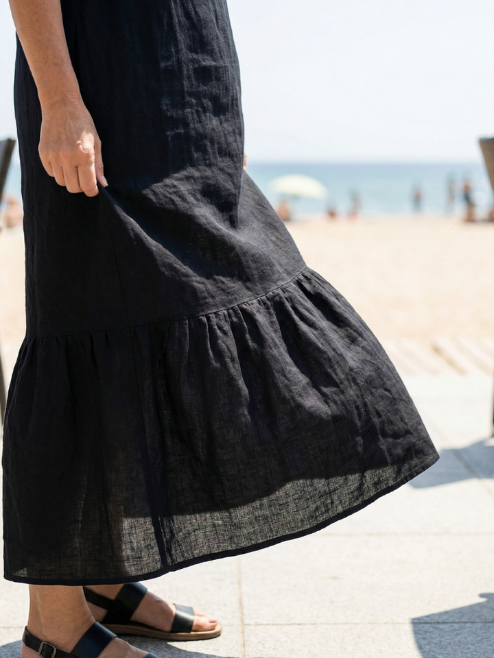 Ismerie | Vestido Midi de Caída Fácil