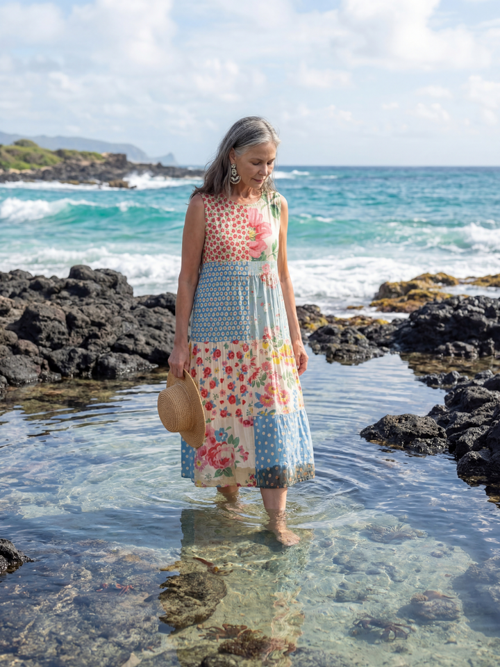 Kira | Vestido Midi Floral Costero