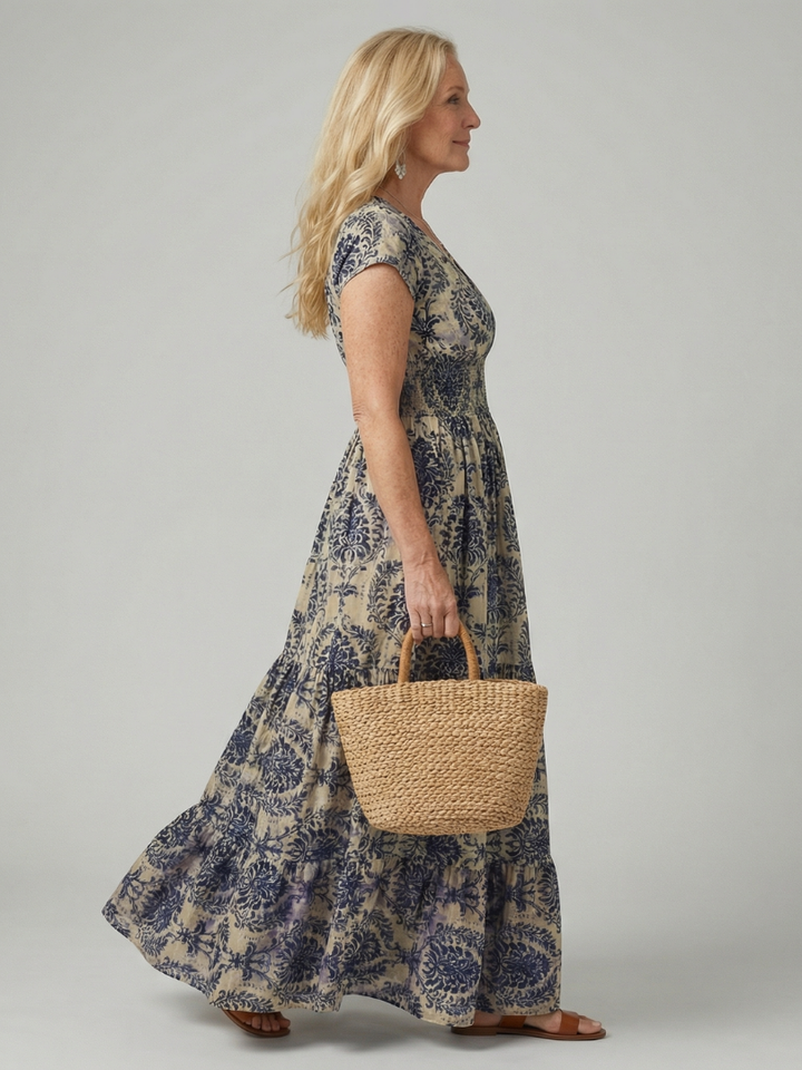 Melior | Vestido Maxi Fluido Impreso