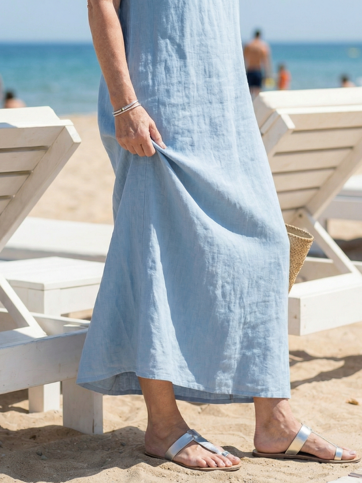 Zerina | Vestido Midi de Otoño Fácil