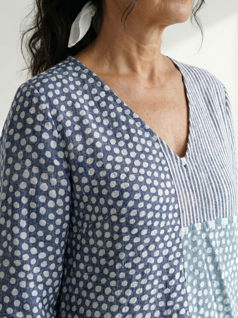 Nolan | Vestido Midi Patchwork