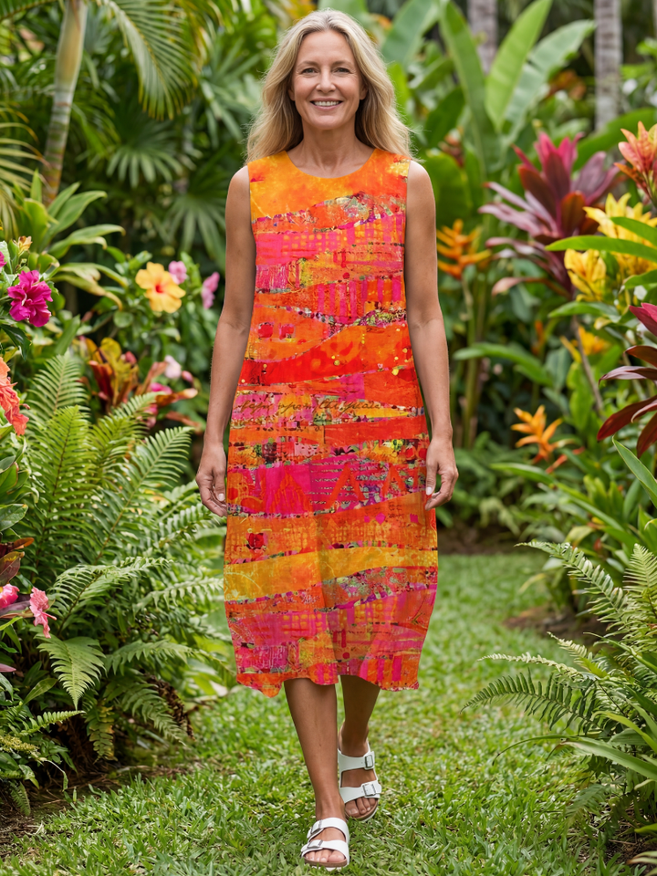 Leilani | Vestido Midi Pintado
