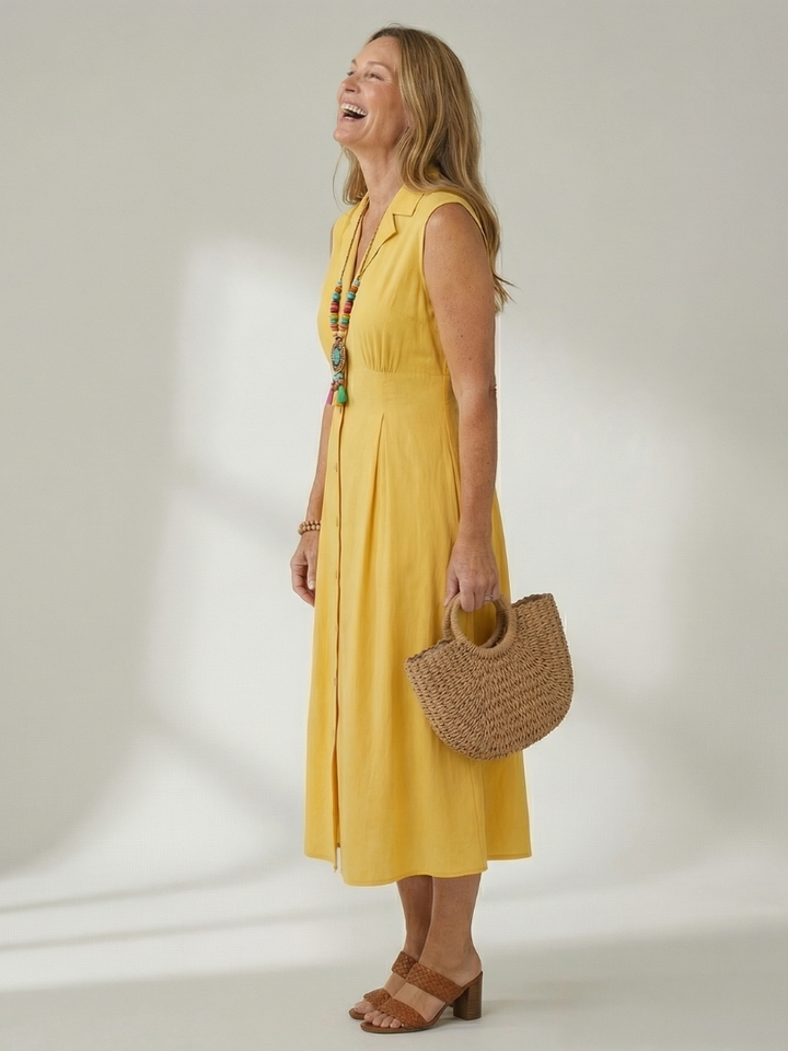 Celyn | Vestido Midi con Botones