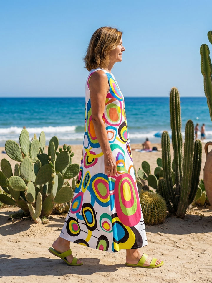 Calira | Vestido Maxi de Flujo Juguetón
