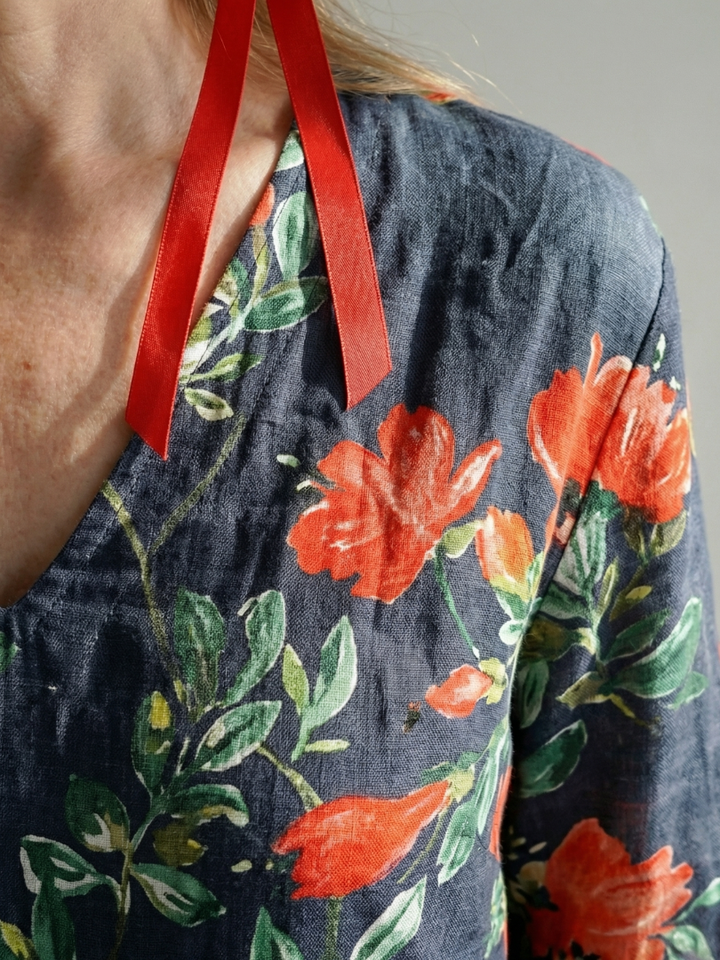 Cyrus | Vestido Midi Floral con Caída Suave
