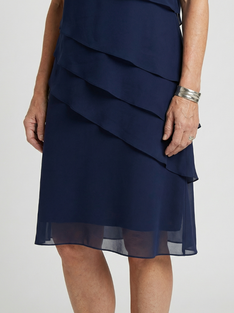 Orson | Vestido de Contorno Suave a la Altura de la Rodilla