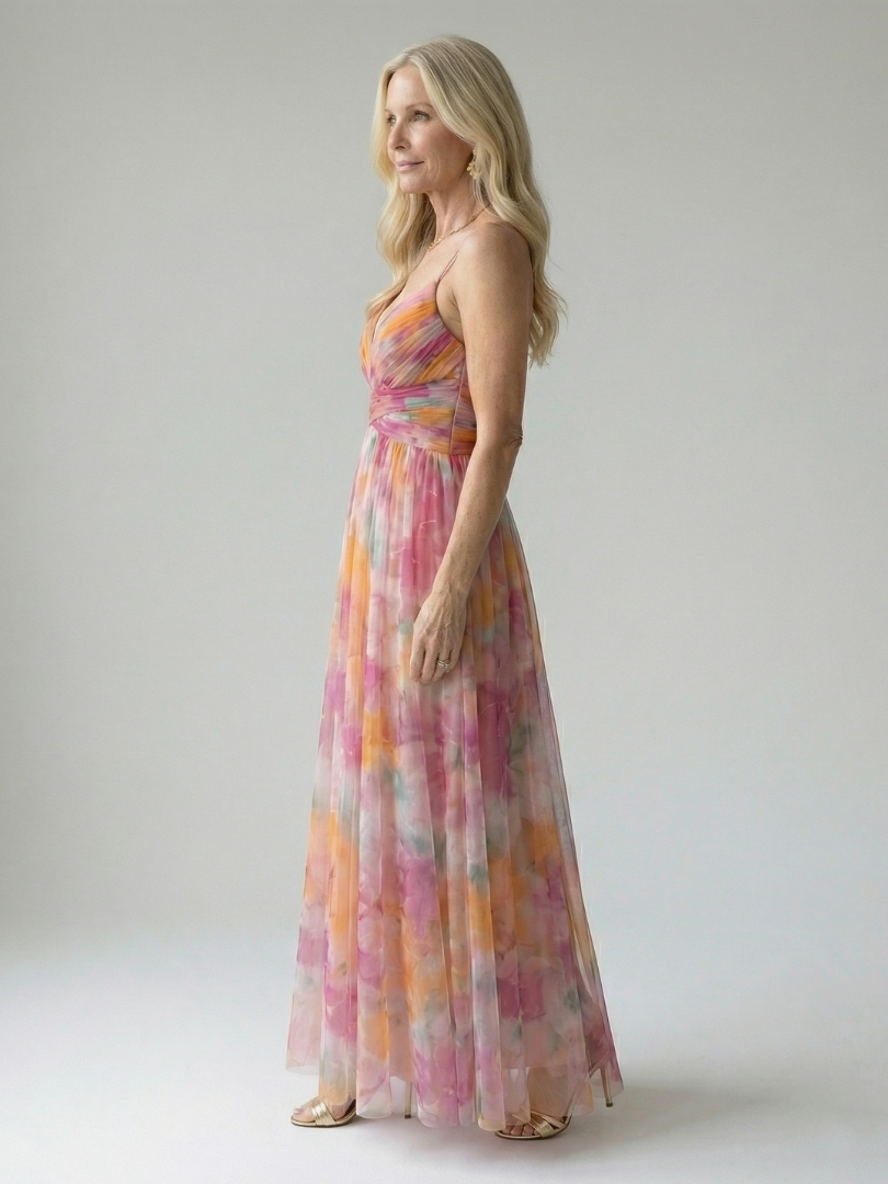 Isel | Vestido Maxi con Envoltura Suave