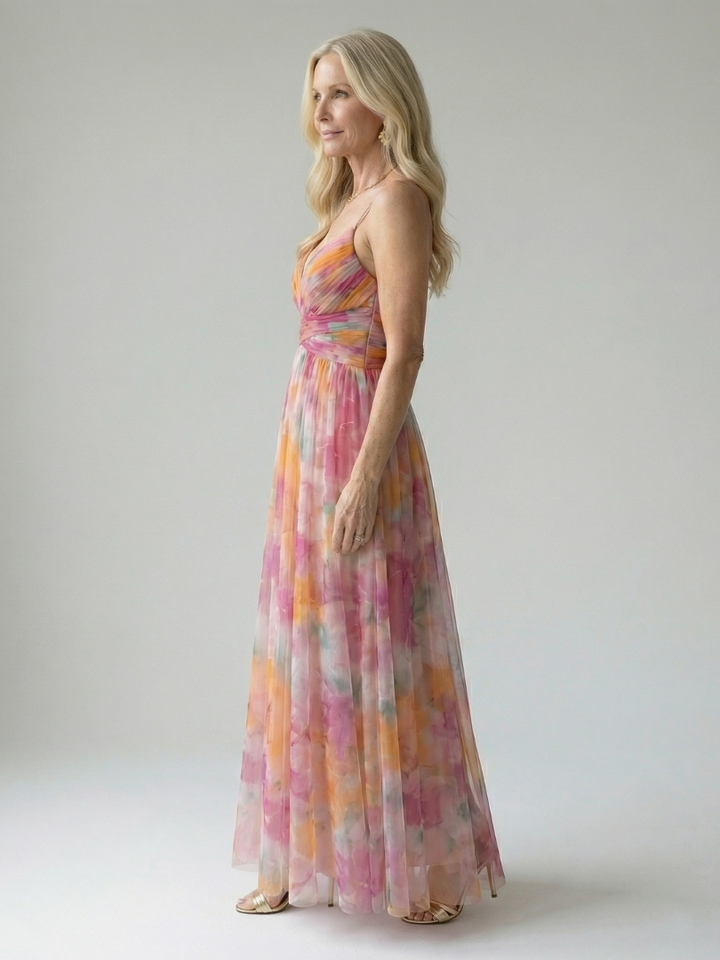 Isel | Vestido Maxi con Envoltura Suave