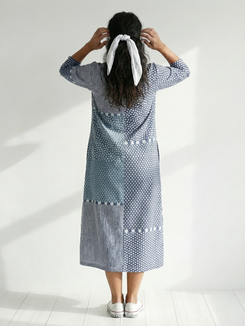 Nolan | Vestido Midi Patchwork