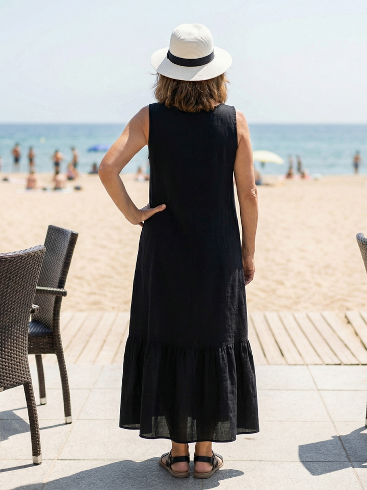 Ismerie | Vestido Midi de Caída Fácil