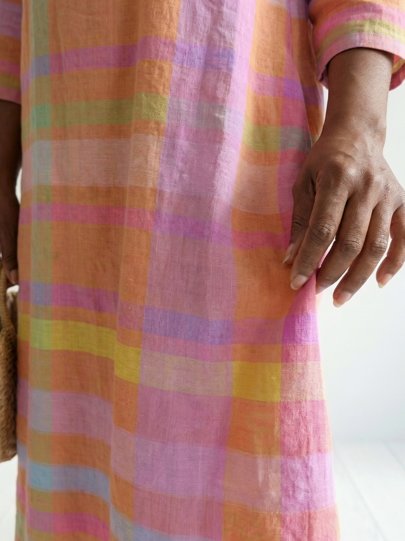 Tessa | Vestido Midi a Rayas de Caída Suave
