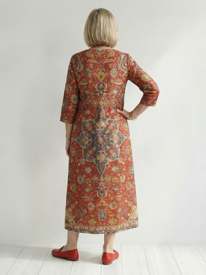Carter | Vestido Midi Patchwork Ease