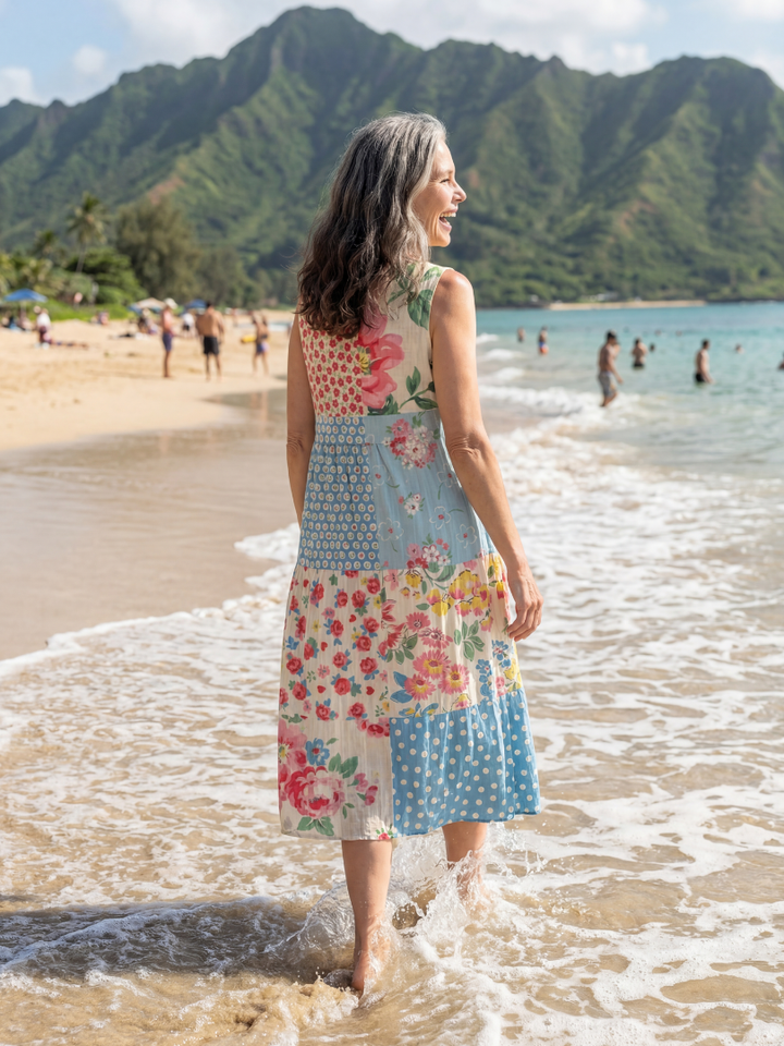 Kira | Vestido Midi Floral Costero