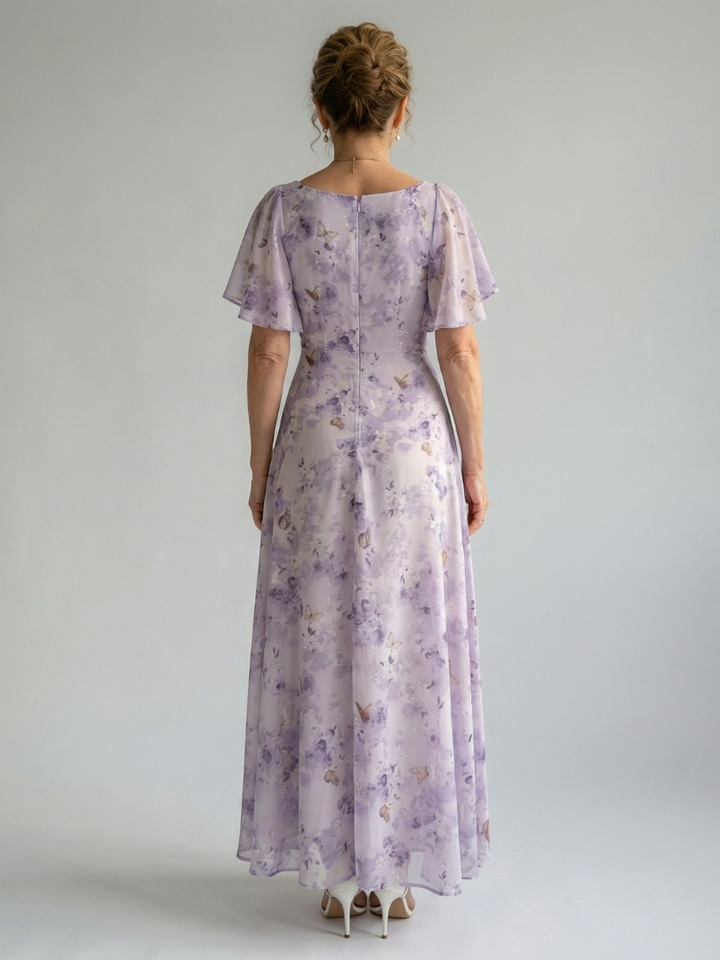 Vaelis | Vestido Midi con Mangas de Volante