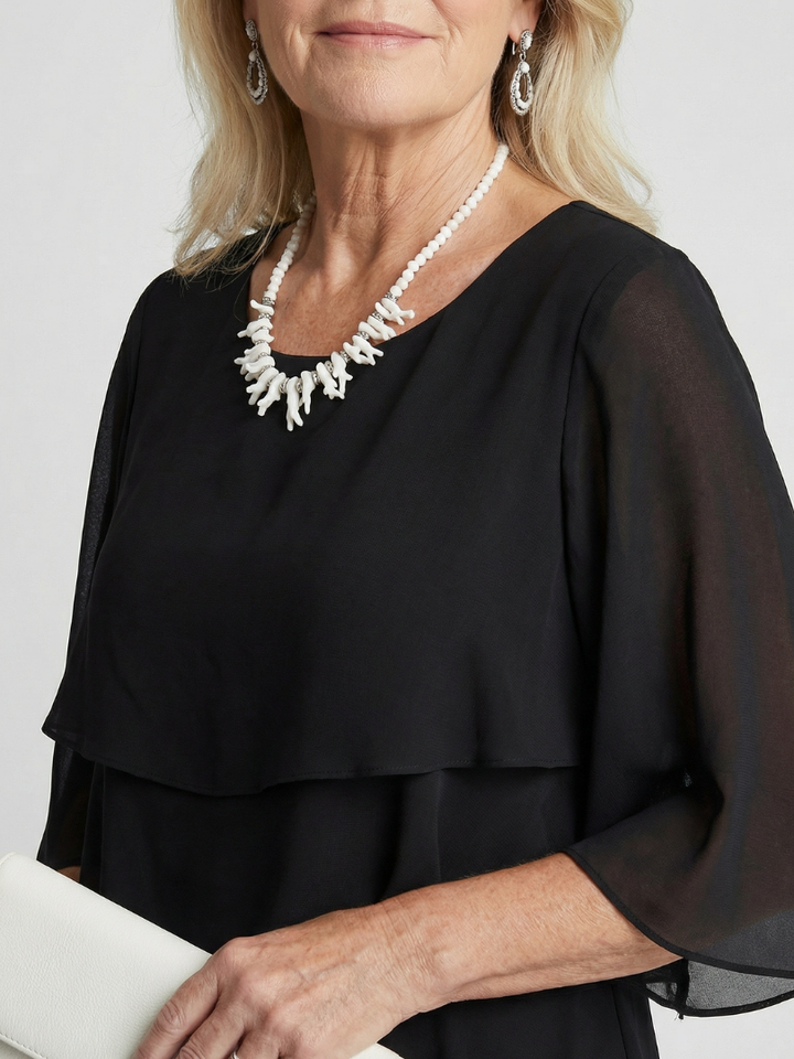 Brent | Vestido Midi de Capas