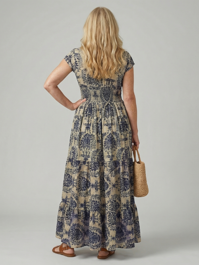 Melior | Vestido Maxi Fluido Impreso