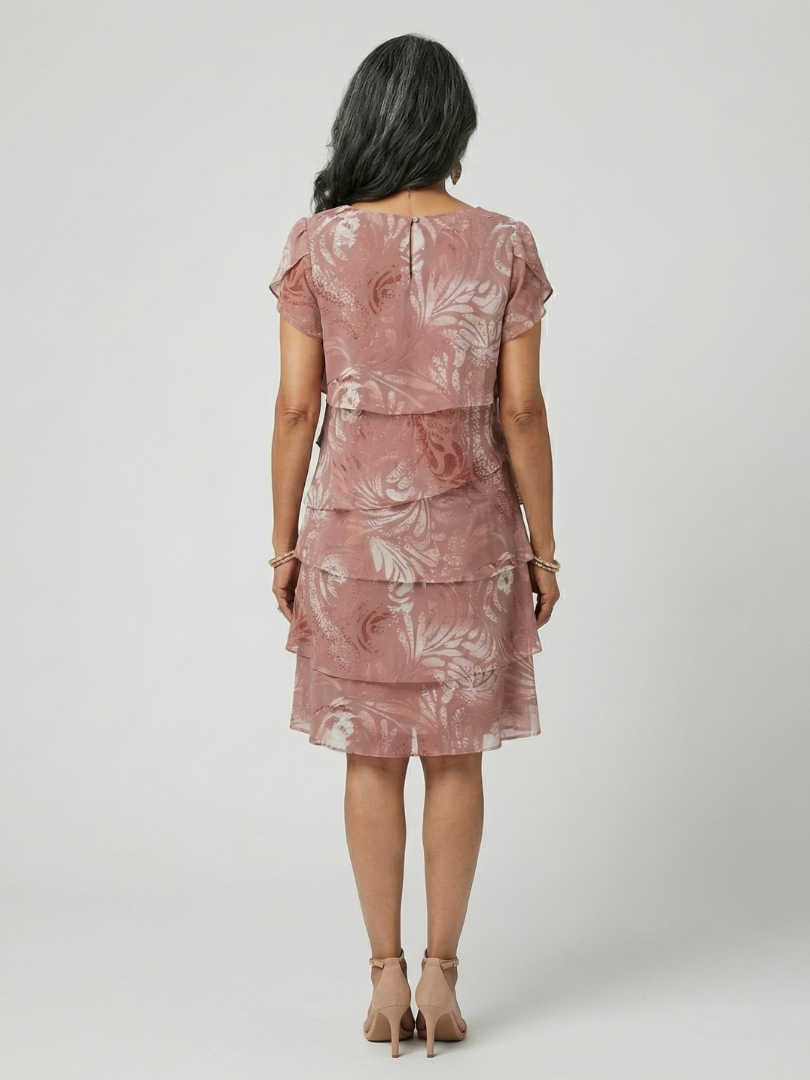 Aria | Vestido de longitud a la rodilla con motivo suave