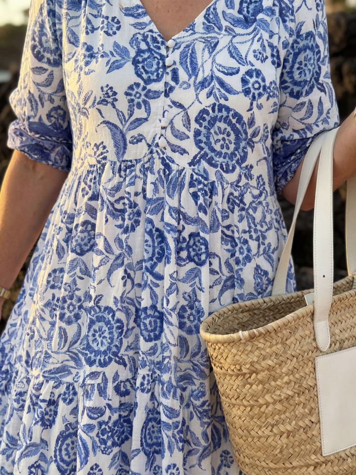 Nalani | Vestido Midi de Porcelana