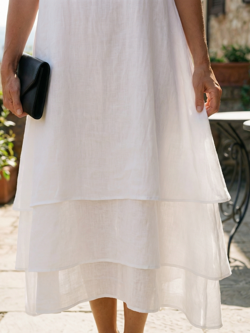 Belen | Vestido Suave con Capas