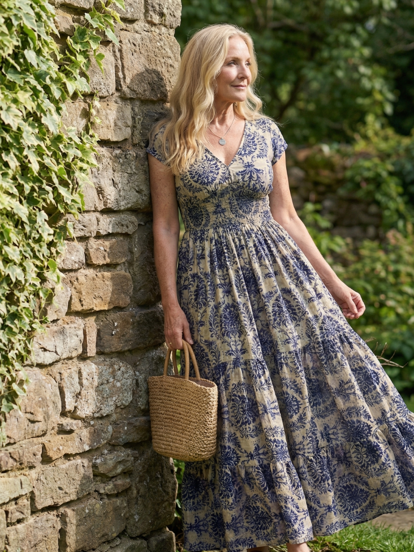 Melior | Vestido Maxi Fluido Impreso