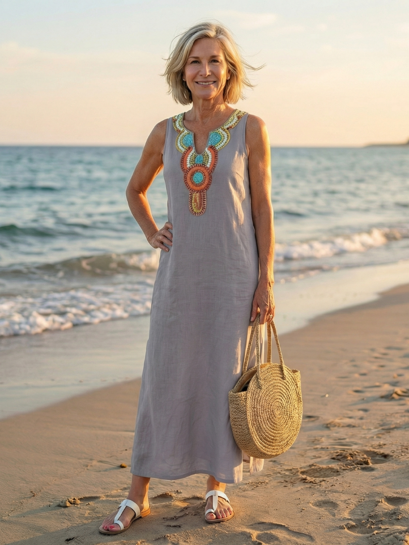 Arielle | Vestido Midi de Flujo Aireado