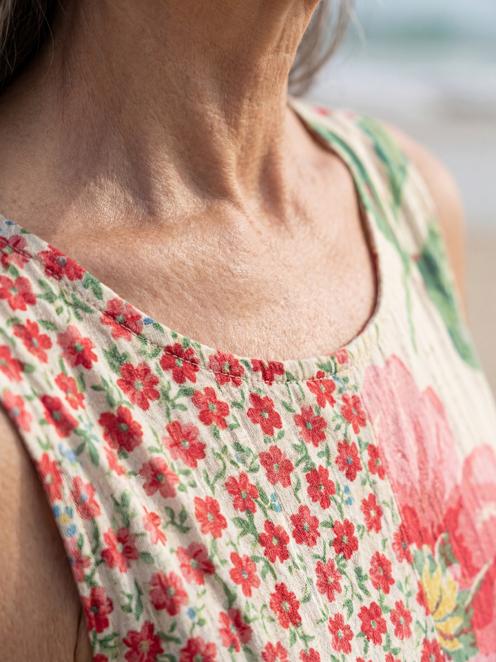 Kira | Vestido Midi Floral Costero
