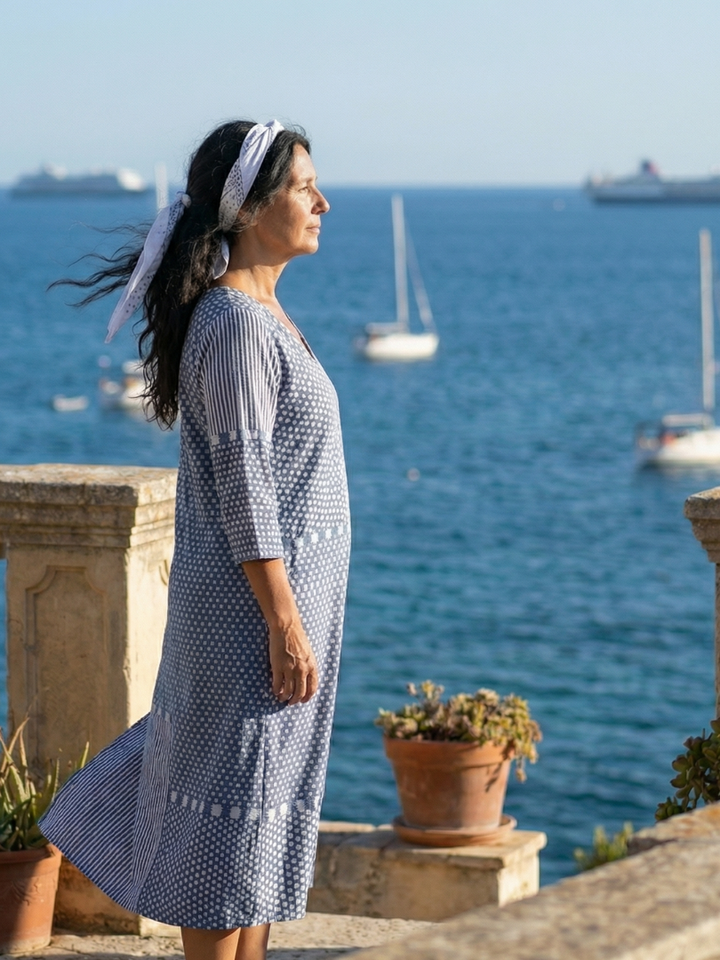 Nolan | Vestido Midi Patchwork