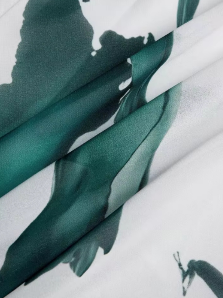 Madison | Vestido Maxi con Mangas de Volante y Cinturón